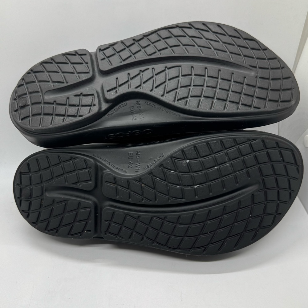 OOFOs OOahh Black Unisex Slide Sandals Size M9/W11 - Picture 8 of 9